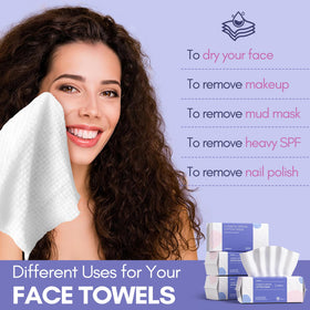 PoeticEHome double-sided towel showing smooth and textured sides for versatile use