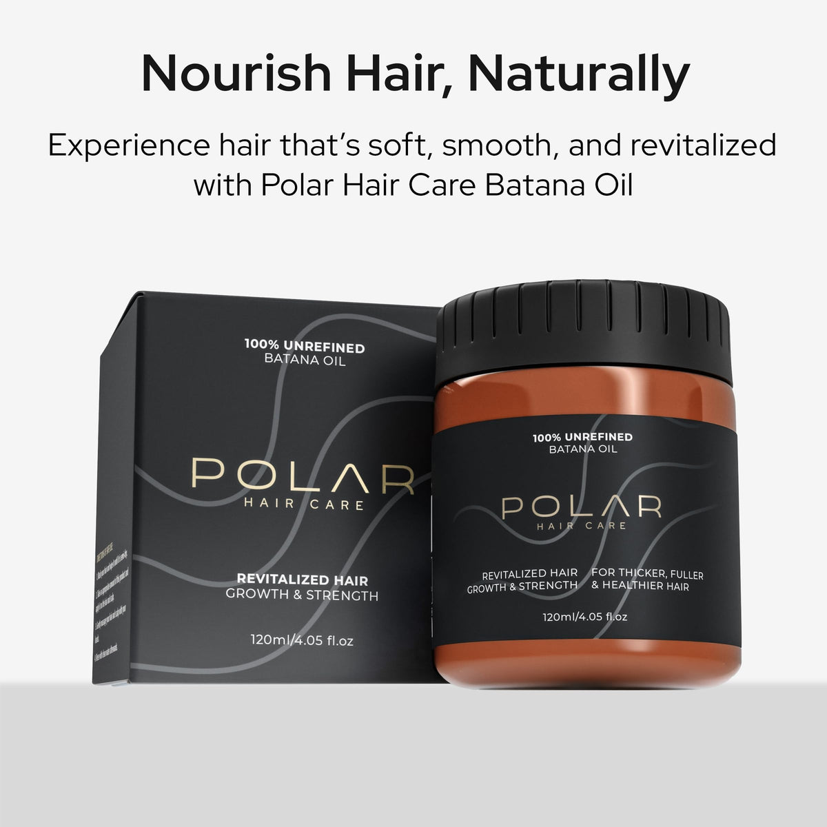 Polar Hair shiny finished hair in lifestyle scene showing improved luster