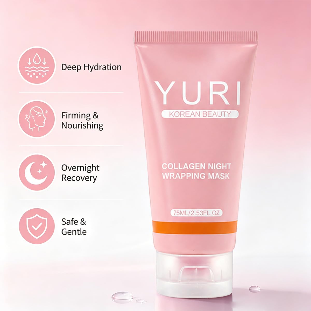 POLAR HAIR peel-off mask removal showing simple morning routine