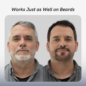 POLAR HAIR CARE before and after roots showing improved gray coverage and tone
