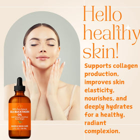Pomberries hair ends treated with oil for smoother, more manageable strands