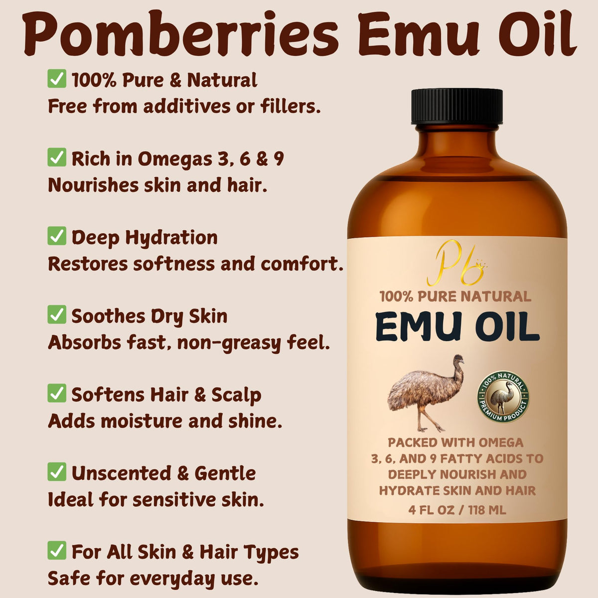 Pomberries dropper applying precise drops for controlled, mess-free benefit