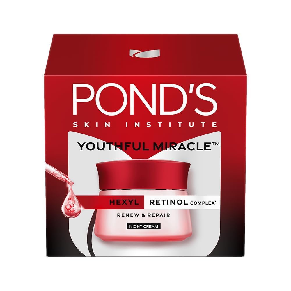 POND'S Age Miracle front jar showing product branding and compact size benefit