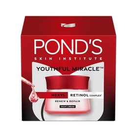 POND'S Age Miracle front jar showing product branding and compact size benefit