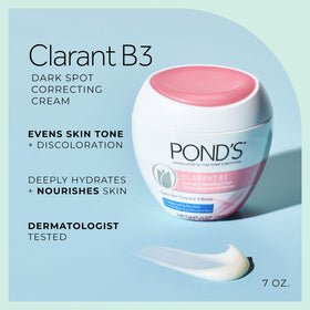 POND'S Clarant B3 open jar texture highlighting rich moisturizing feel