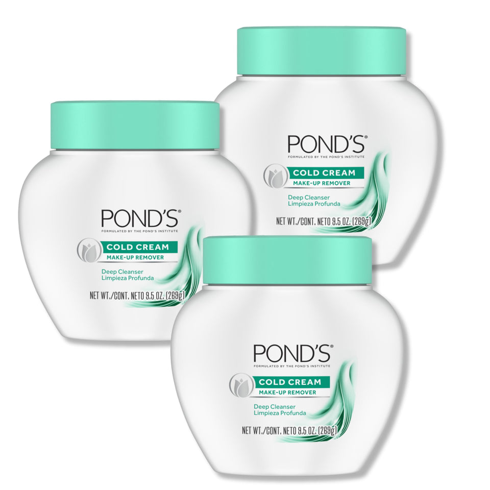 POND'S cold cream front jar showing packaging and moisturizing benefit