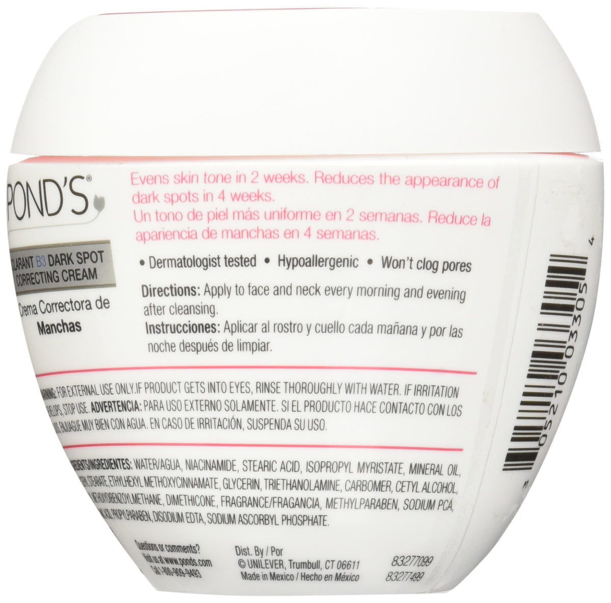 POND'S cream texture close-up showing smoothing hydration