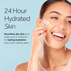 POND'S shown applying cream to cheek for instant softening benefit