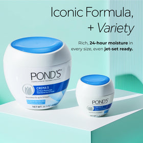 POND'S label detail focusing on fragrance-free claim and trust benefit