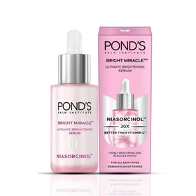 POND'S close-up of dropper dispersing serum highlighting silky texture and fast absorption