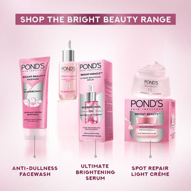 POND'S bottle on bathroom counter styled scene conveying everyday routine integration