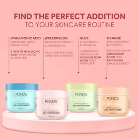 POND’S moisturizer under makeup application, provides smooth base and finish