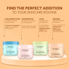 POND'S jar beside common items to show 3.4 oz scale and travel-friendly size