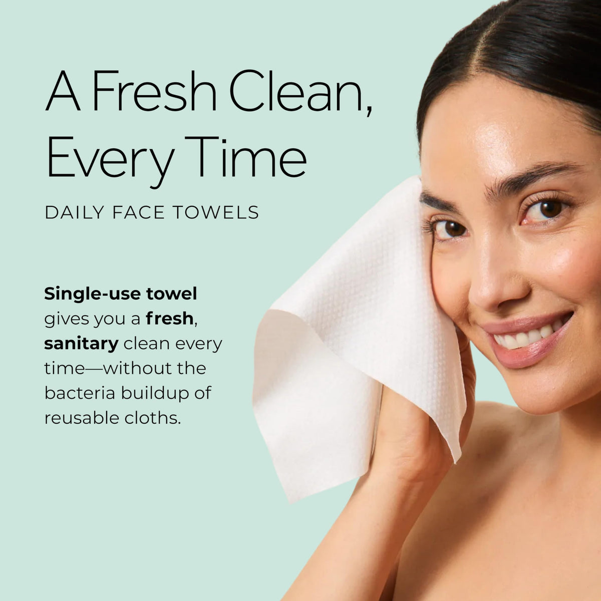POND’S towel used dry for quick touch-ups and on-the-go freshness