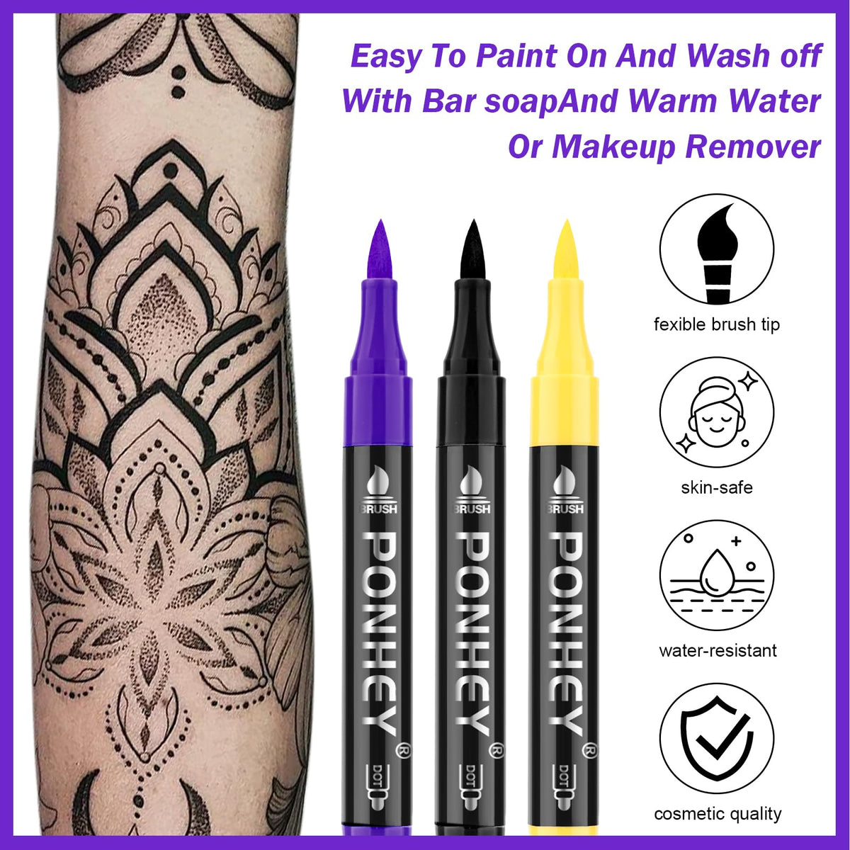 Ponhey 67 stencils spread displaying reusable shapes for faster designs