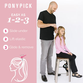 Pony Pick hidden blade view demonstrating recessed safety for children