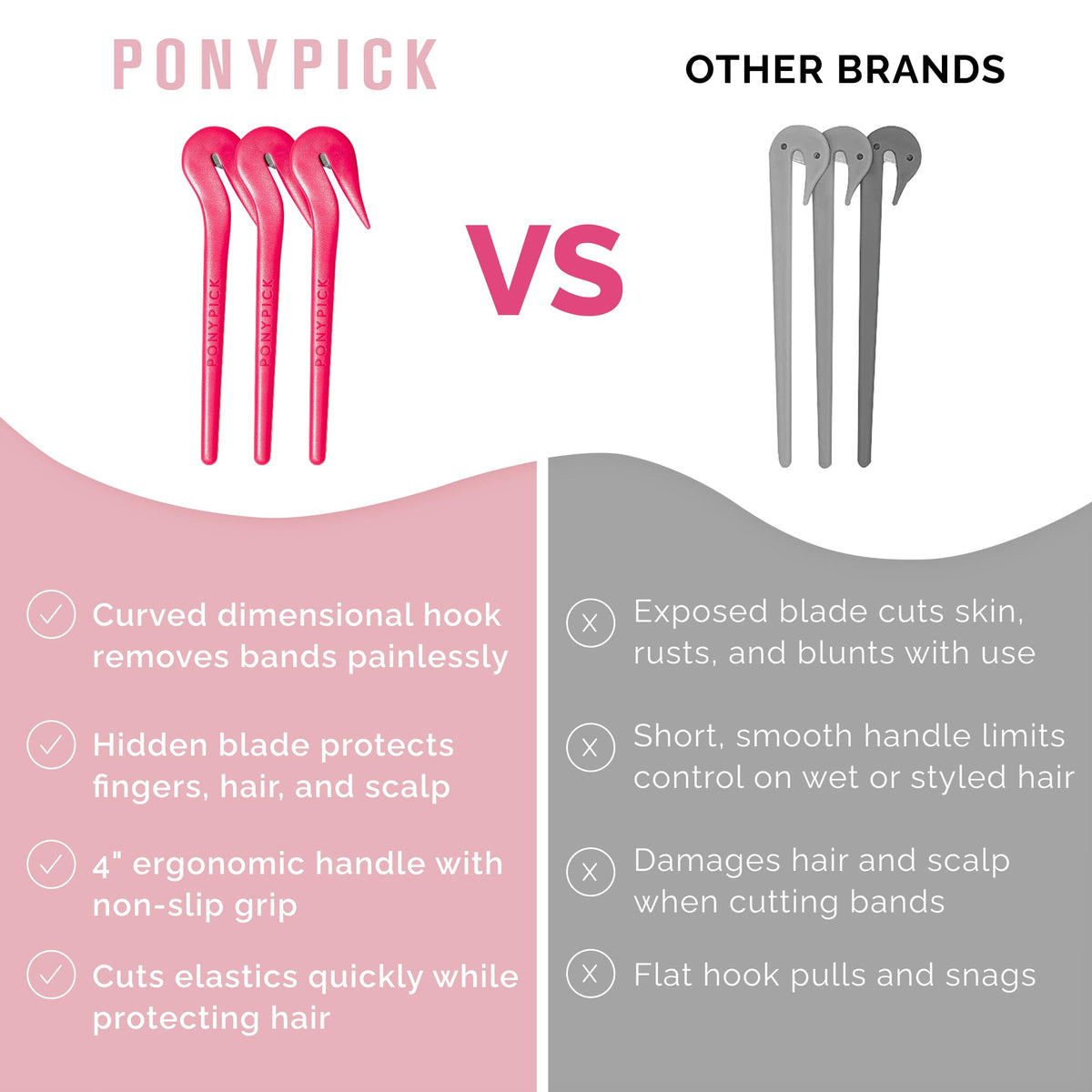 Pony Pick beside a coin for scale, Pony Pick compact travel-friendly design