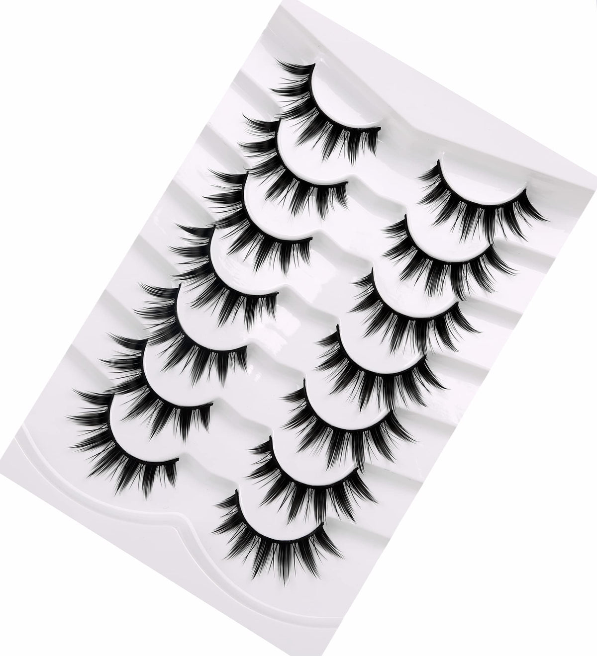Pooplunch application step showing lash placement with tacky glue for easy use