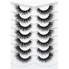 Pooplunch front packaging showing 7-pair lash multipack and vegan badge