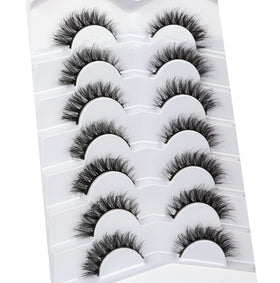 Pooplunch lashes styled with evening glam makeup for dramatic cat-eye