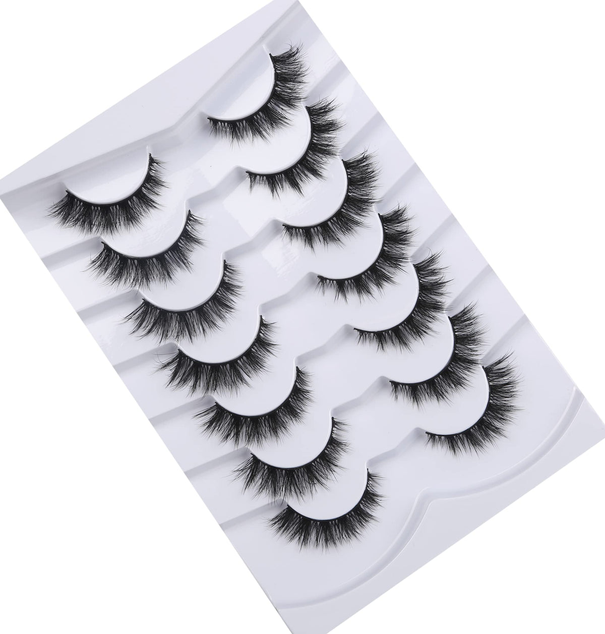 Pooplunch lashes worn in natural daytime makeup, subtle eye-enhancing benefit