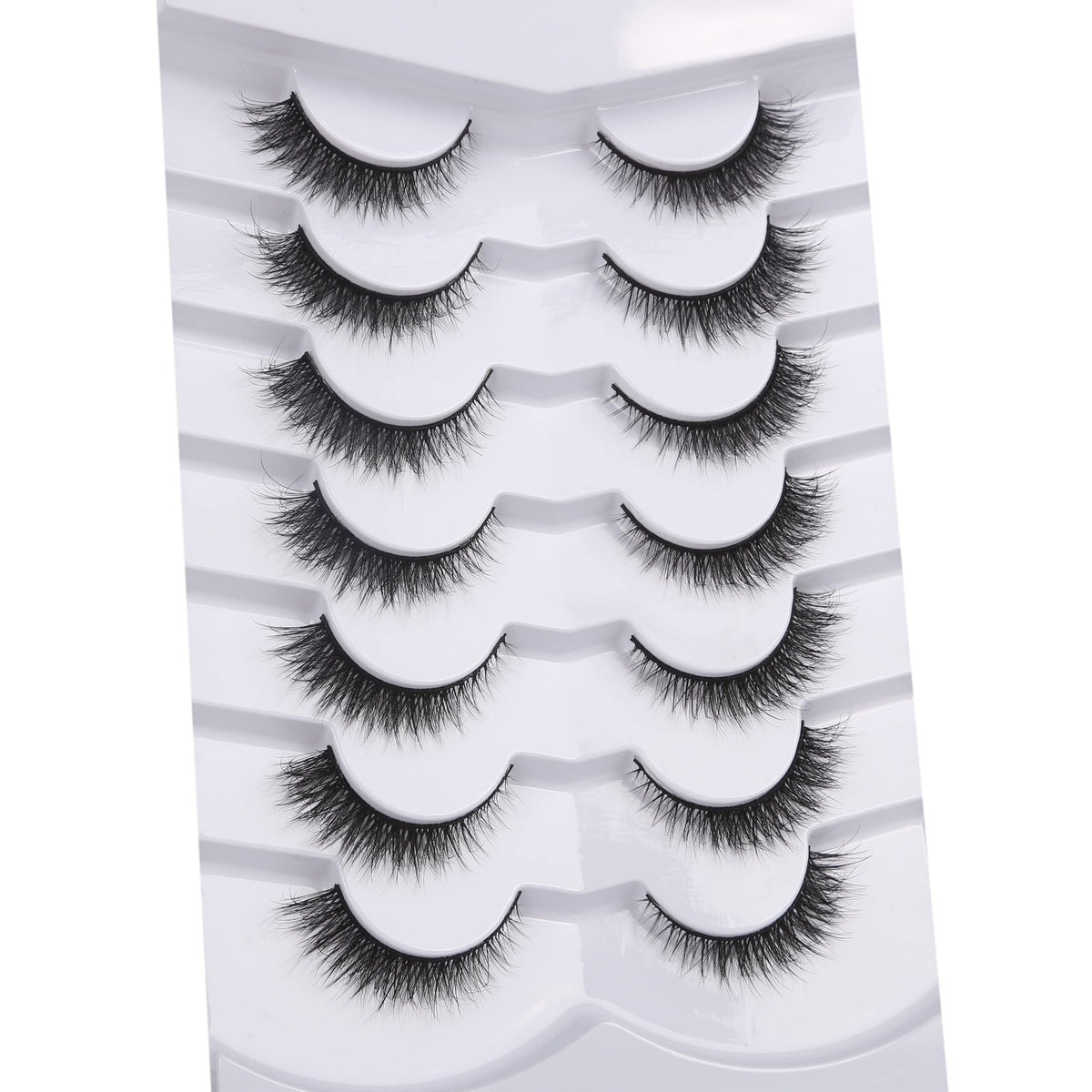 Pooplunch lashes applied closeup showing natural cat-eye lift