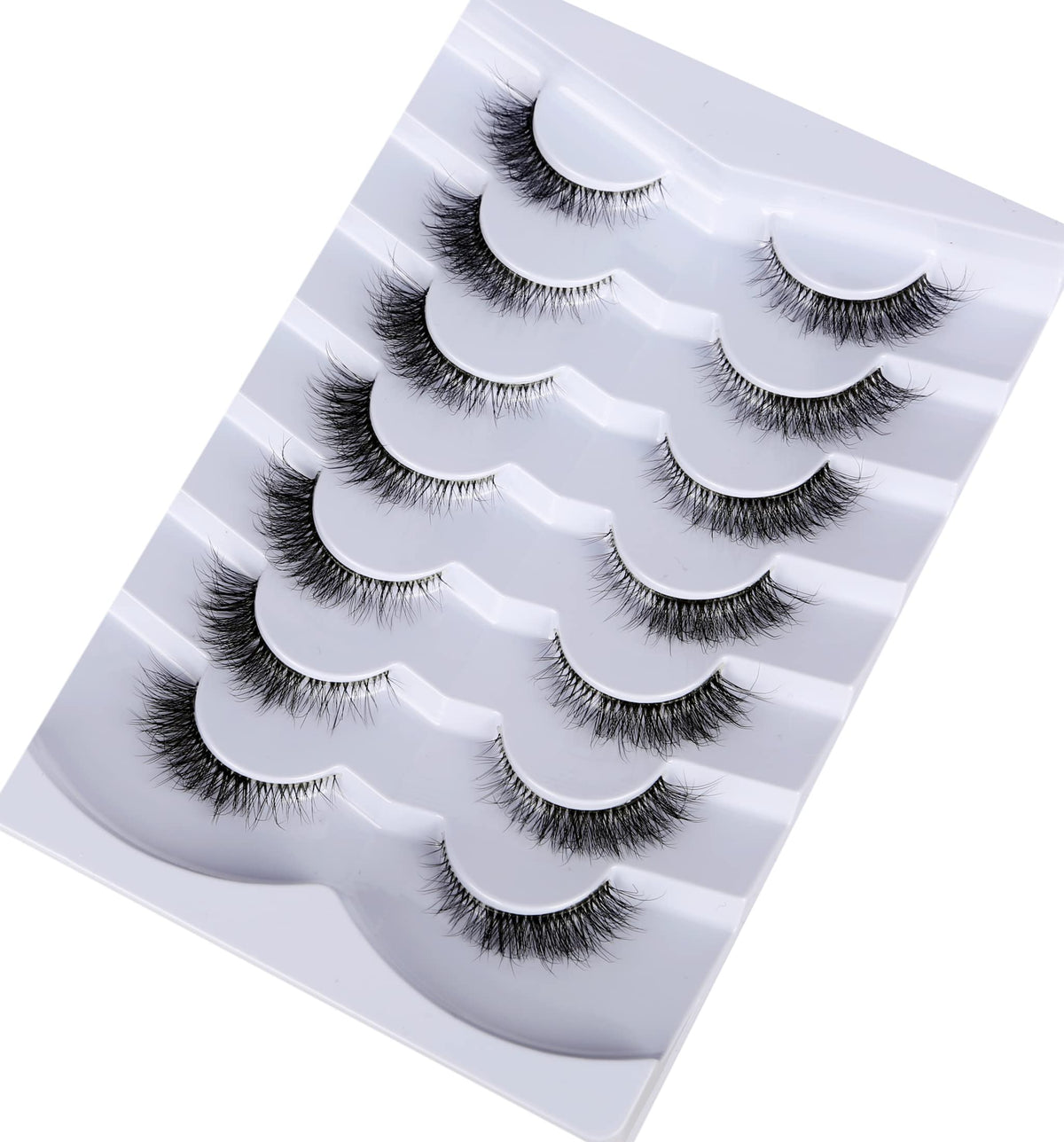 Pooplunch lashes styled with eye makeup for natural volume