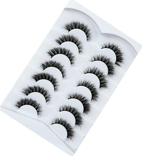Pooplunch lashes next to eye for size comparison and graduated length