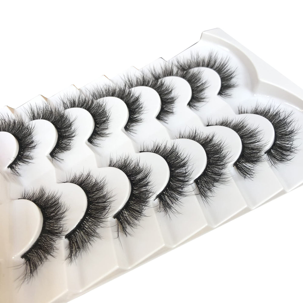 Pooplunch tray with seven pairs neatly arranged for reuse convenience