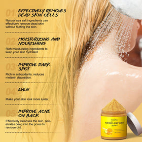 POP MODERN.C turmeric, vitamin C, shea butter, jojoba display nourishing ingredients
