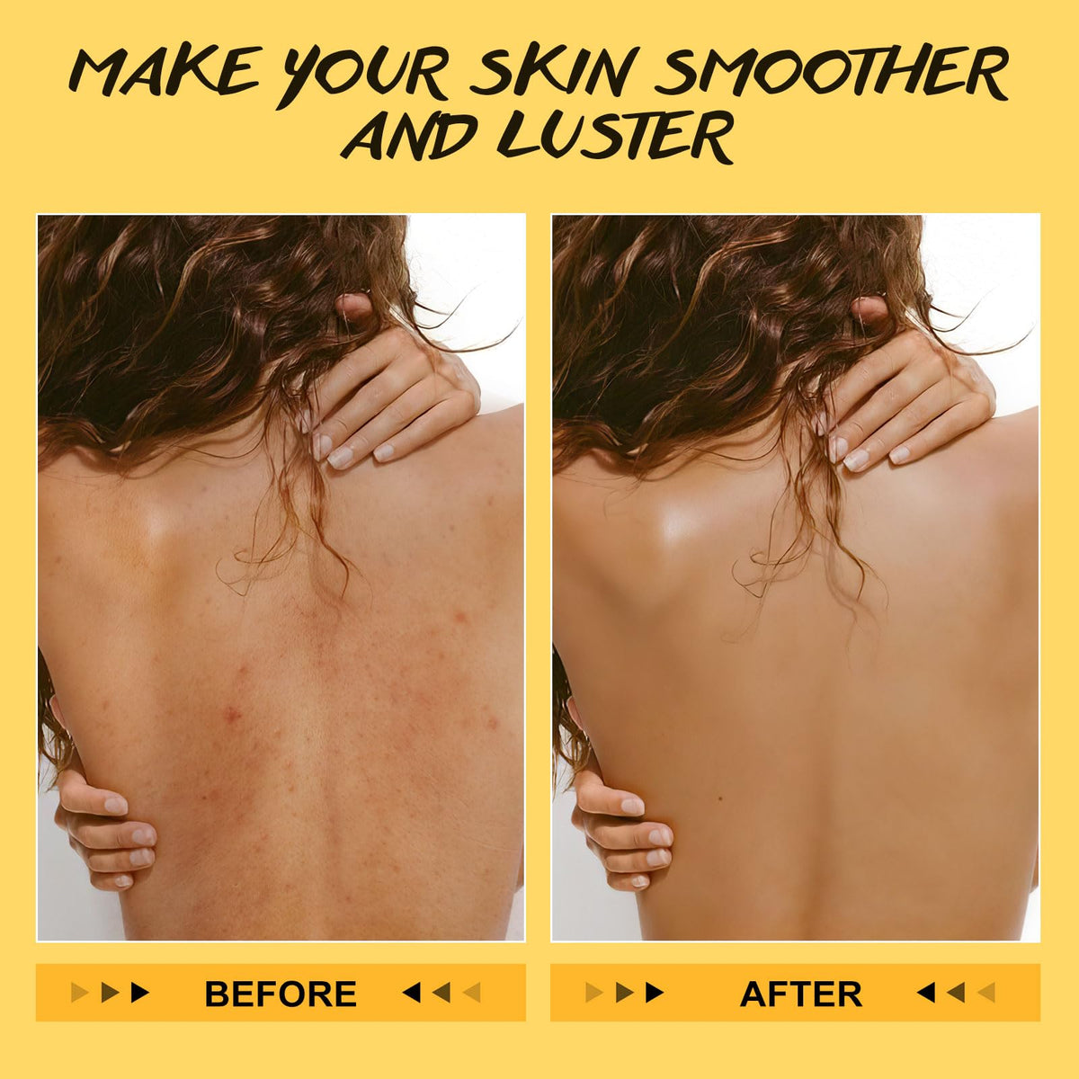 POP MODERN.C applying scrub to bikini area for smoother, even-toned skin