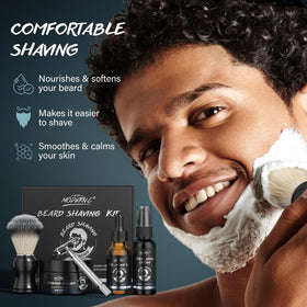 POP MODERN.C shaving cream texture close-up showing rich lather for smoother shaves benefit