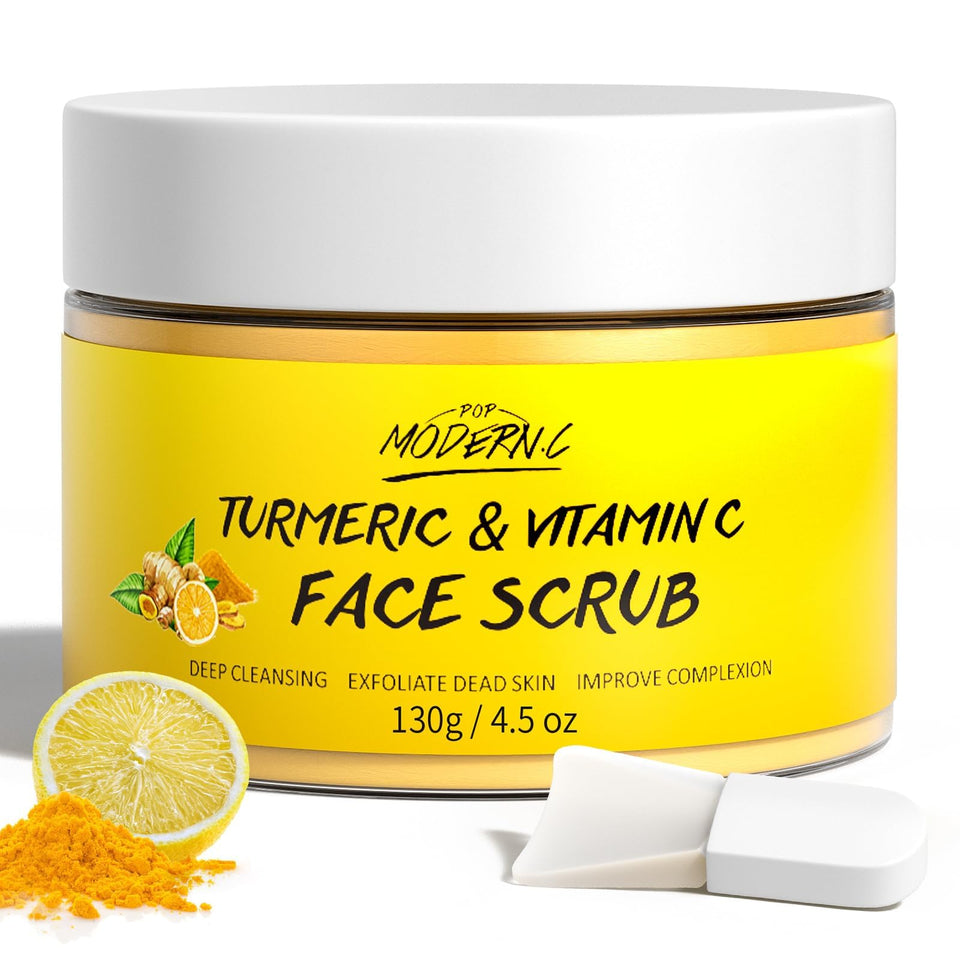 POP MODERN.C front packaging showing jar and label promoting gentle exfoliation