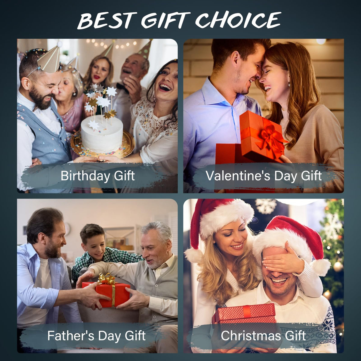 POP MODERN.C gift basket lifestyle shot staged for holidays or birthdays to impress recipients benefit