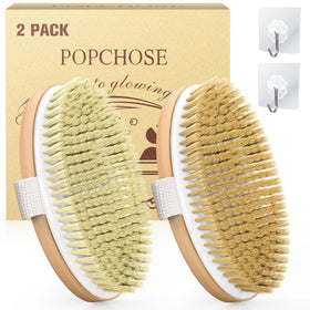 POPCHOSE front view of brush set showing ergonomic handles and eco-friendly design benefits