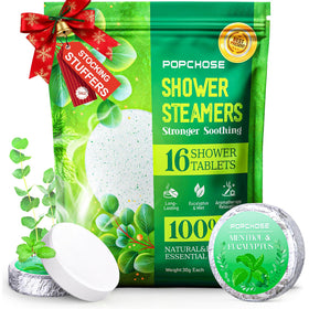 POPCHOSE front packaging showing 16-pack and eucalyptus benefit