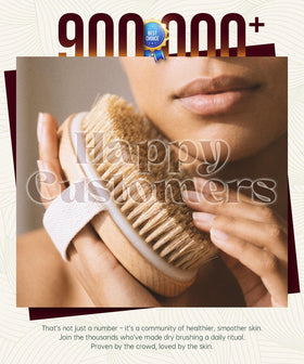 POPCHOSE brush beside a hand to show scale and ergonomic oval shape