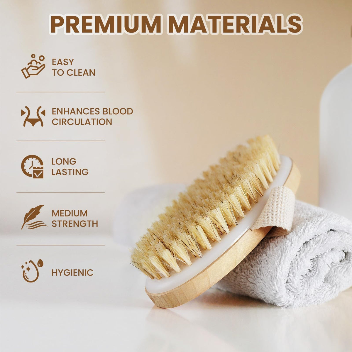 POPCHOSE soft PP brush creating lather to gently cleanse and soothe sensitive skin