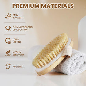 POPCHOSE soft PP brush creating lather to gently cleanse and soothe sensitive skin