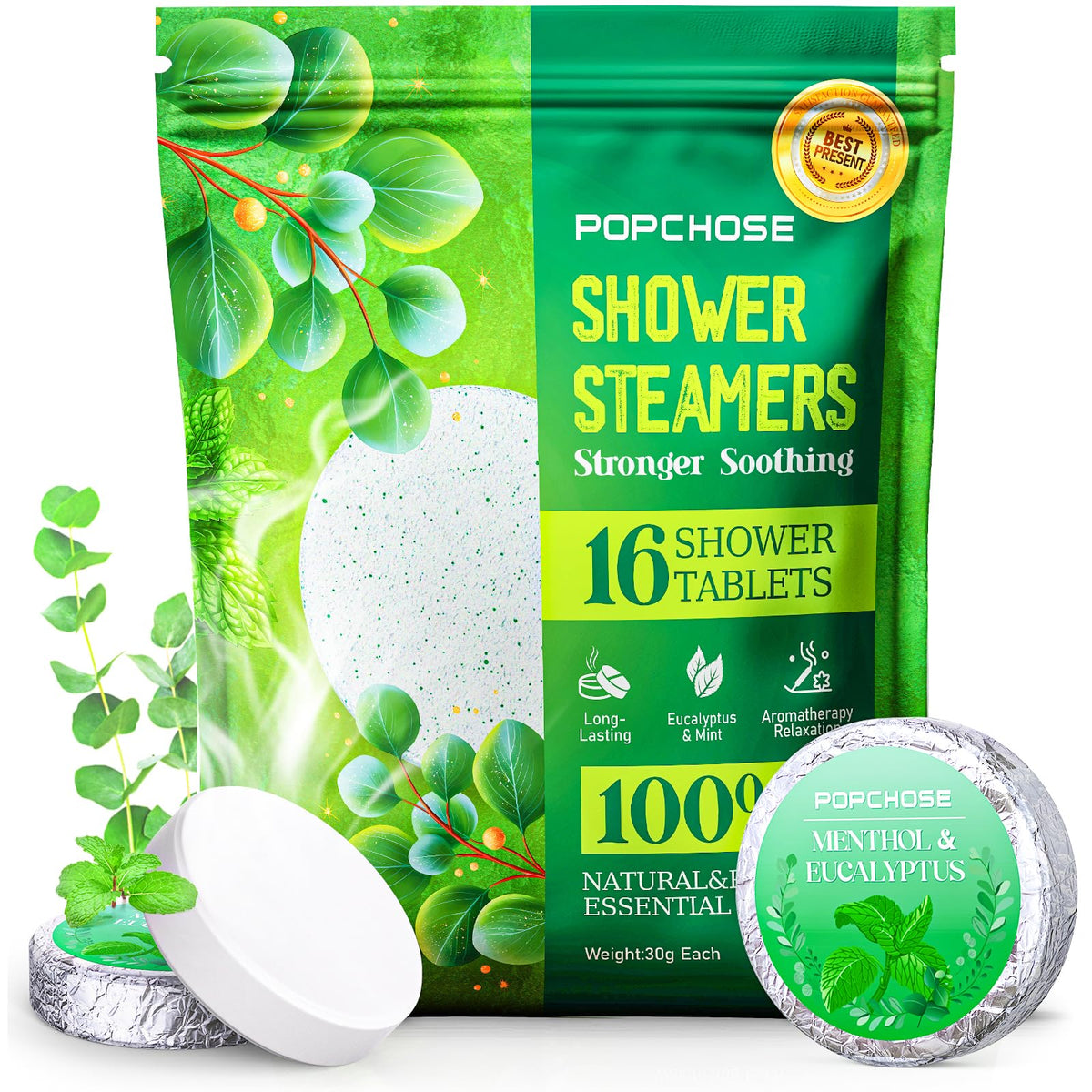 POPCHOSE spa-style gift bundle with steamers for relaxing rituals