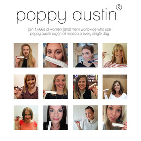 poppy austin packaging scale showing compact 0.31 fl oz size for travel