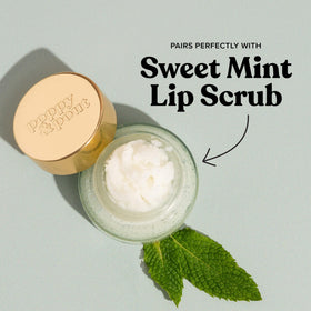 Poppy & Pout before and after lips showing improved smoothness and moisture