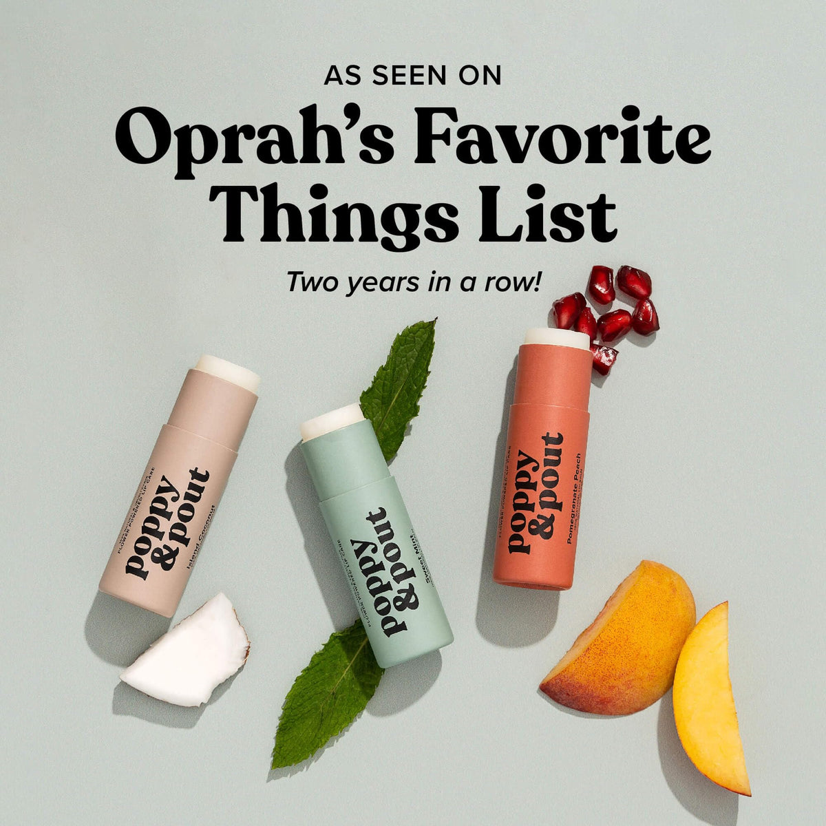 Poppy & Pout recyclable cardboard tube emphasizing eco-friendly packaging advantage