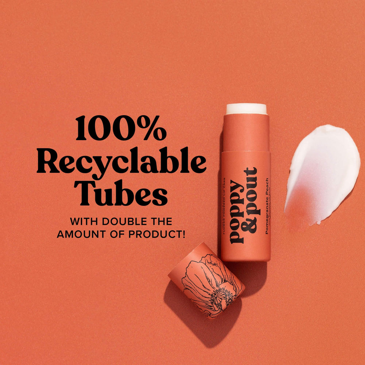 Poppy & Pout on a bedside table illustrating nightly use and convenience benefit