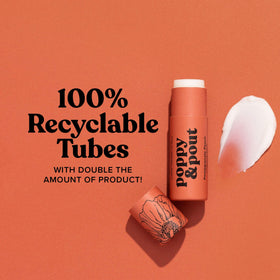 Poppy & Pout on a bedside table illustrating nightly use and convenience benefit