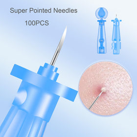 Popsica kit in use on nose illustrating controlled blackhead removal