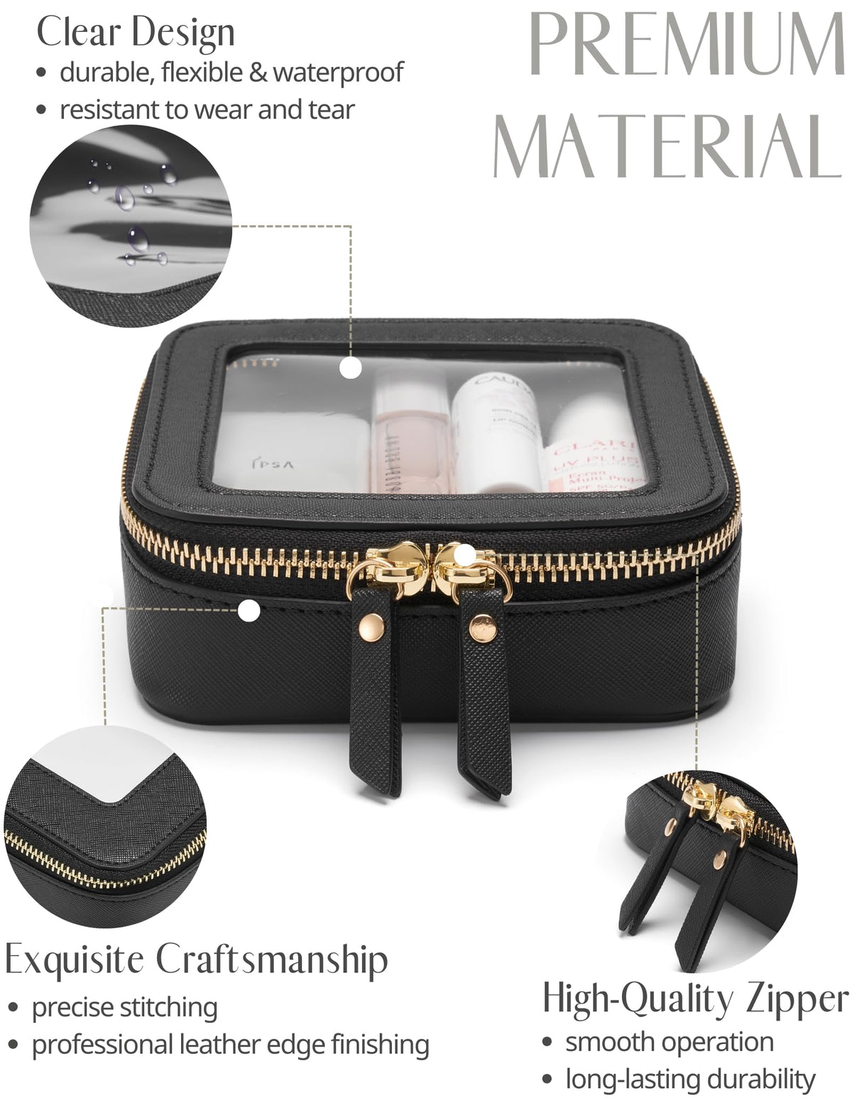Popvibe zipper and hardware detail highlighting smooth secure closure