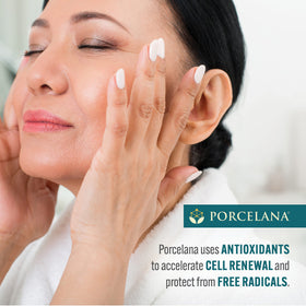 Porcelana treated body spots before and after to illustrate fading benefit