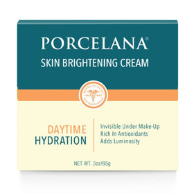 Porcelana front pump jar showing packaging and easy dispensing benefit