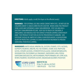 Porcelana label close-up highlighting ingredients and clear information